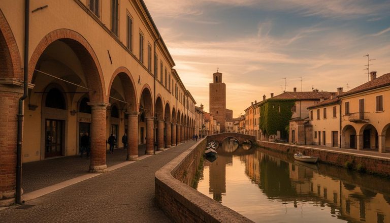 Mister Zanzara — centro storico di Budrio con portici