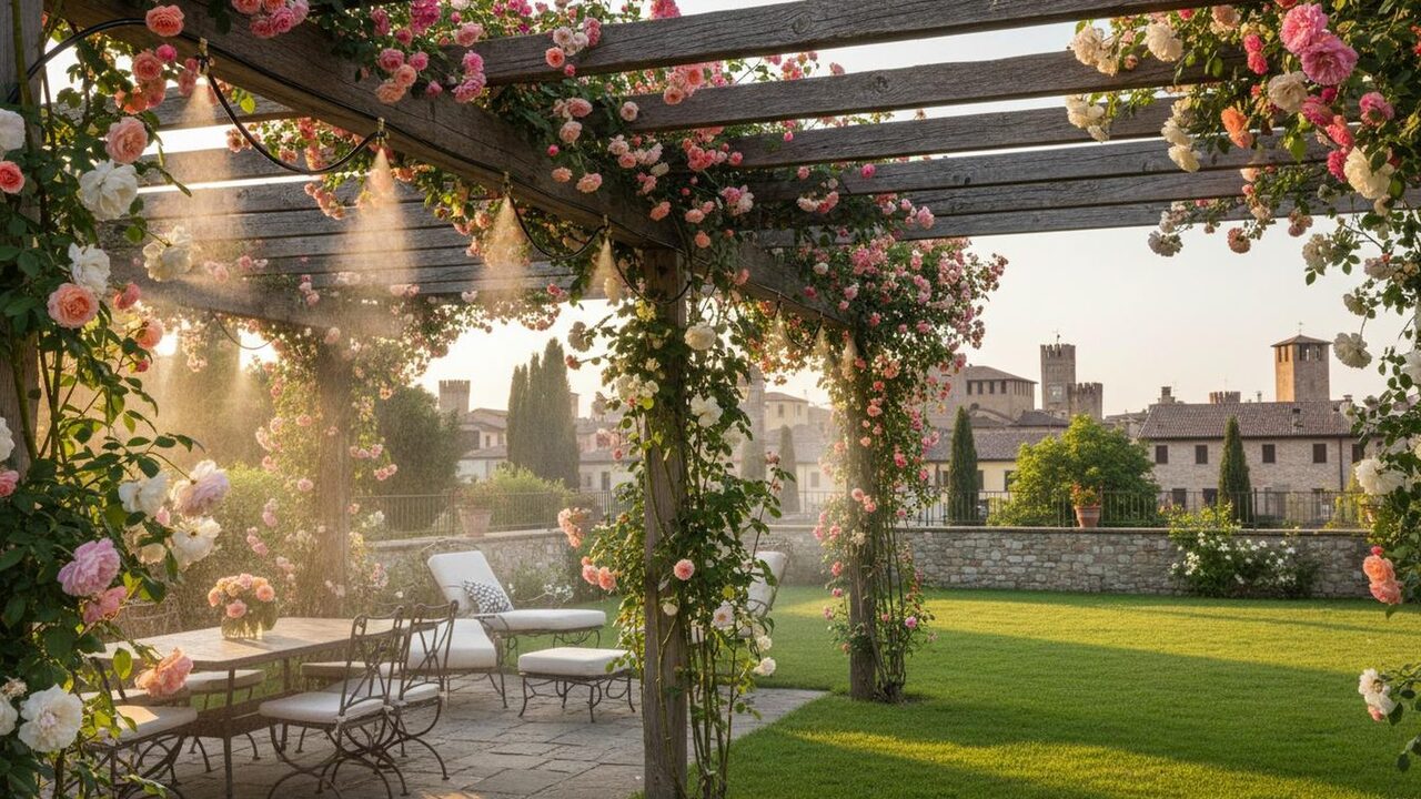 Mister Zanzara — villa con giardino a Carpi con la Torre del Passerino sullo sfondo