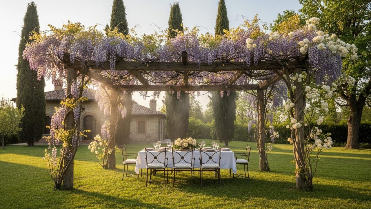 Mister Zanzara — cortile di palazzo reggiano con giardino e Piazza San Prospero